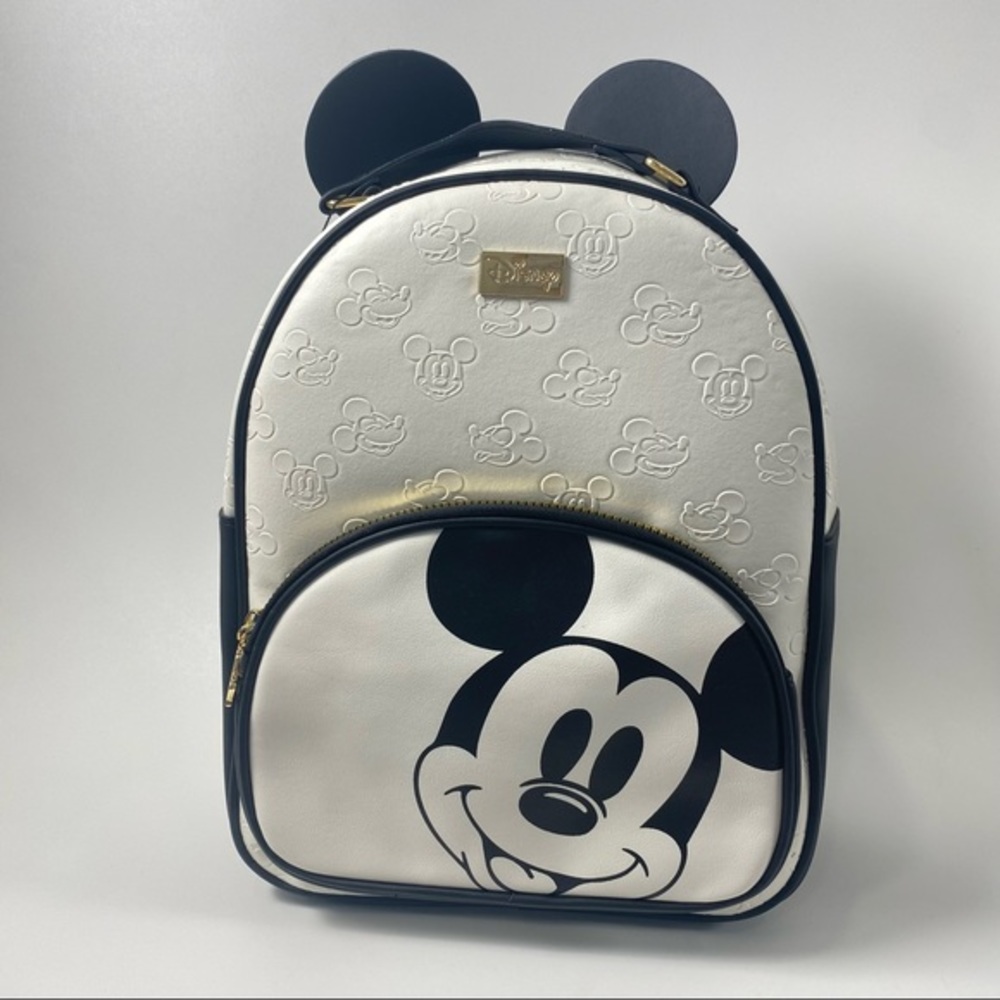 Mickey Mouse Backpack White with Mickey  Ears - Picture 8 of 16